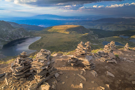 bulgarian mountains landscapeの写真素材