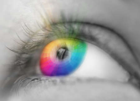 color eye sight conceptの写真素材