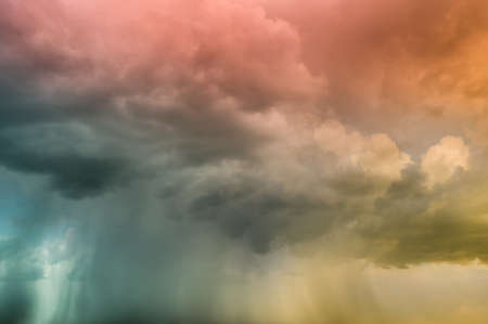 storm clouds and rain weatherの写真素材