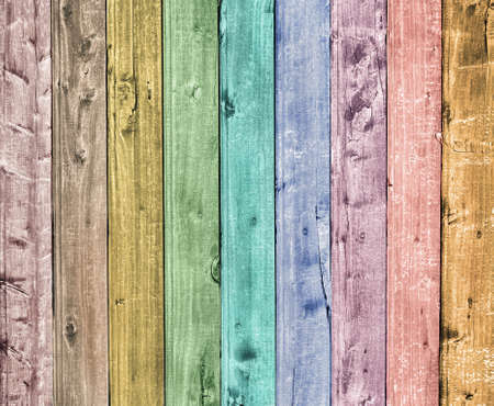 colorful wooden plank backgroundの写真素材