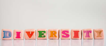 diversity concept colorful textの写真素材