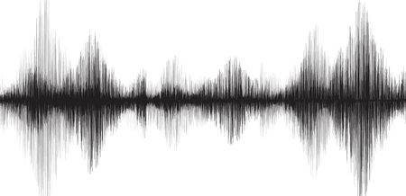 Classic Earthquake Wave on White paper backgroundのイラスト素材