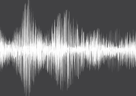 Super Earthquake Wave on Grey paper background