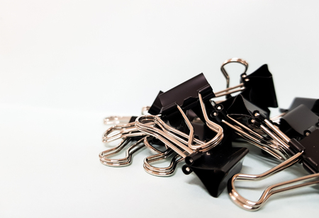 Binder clip Business concept design on white background.の写真素材