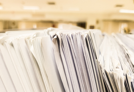 White Paper document,Sort concept design on office background.