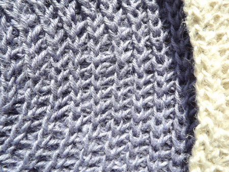 Crocheting of jute, yarn, raffia blue in a circle close-up as a background. high quality photo