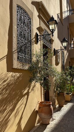 Alleyway. Granada. Andalusia. Spain.の写真素材