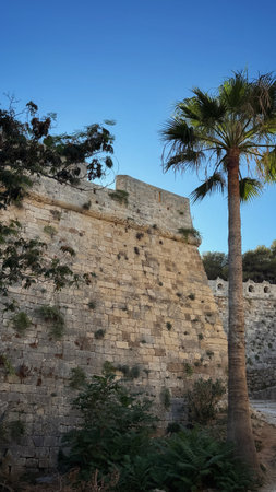 The walls of the old city of Jerusalem, Israel. The walls of the old city.の写真素材