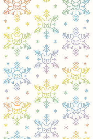 Seamless Christmas pattern with snowflakes. Vector background.の素材