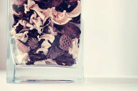 Isolated image of dried flowers in vaseの写真素材
