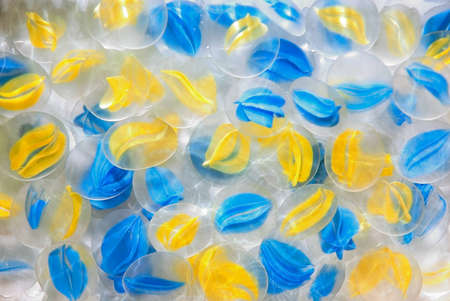 A small artificial stone under waterの写真素材