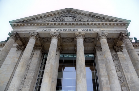Entrance of Reichstag  Berlin, Germanyのeditorial素材