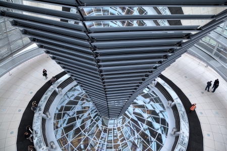 Dome of Reichstag  Inside view  Berlin, Germanyのeditorial素材