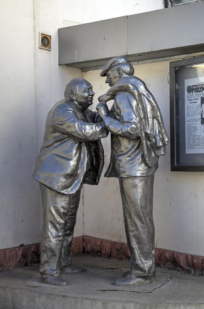 Monument to Russian film  Afonya   Yaroslavl, Russiaのeditorial素材