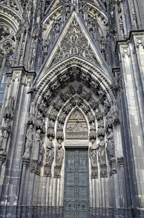 Decoration elements  Cologne cathedral, Germanyの写真素材