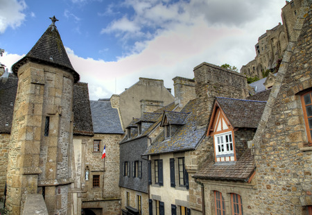Abbey of Mont Saint Michel, Normandy, France の写真素材