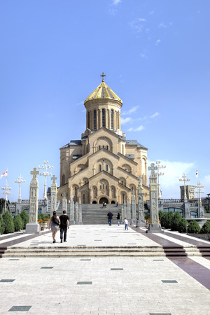 Holy Trinity Cathedral Tsminda Sameba. Tbilisi, Georgia