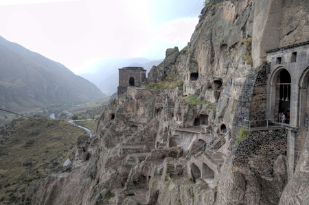 Vardzia cave monastery. Georgiaのeditorial素材