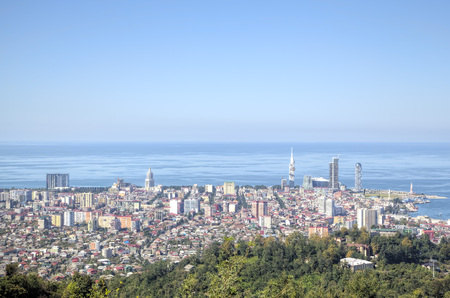Panoramic view of city. Butumi, Georgiaのeditorial素材