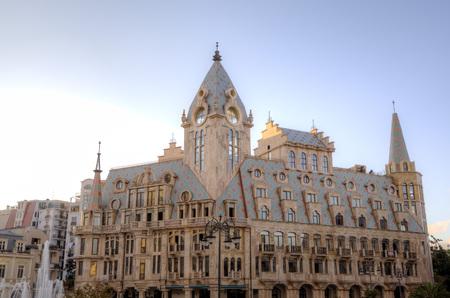 Building in the square of Europe. Batumi. Georgia.のeditorial素材