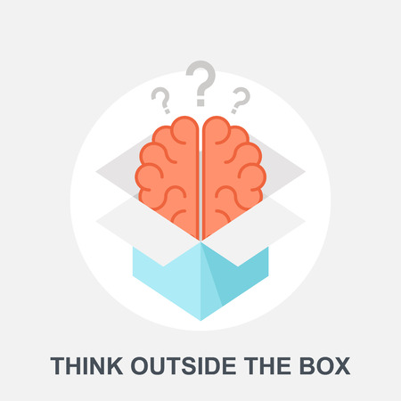 Think Outside the Boxのイラスト素材