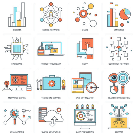 Technology concepts infographicのイラスト素材