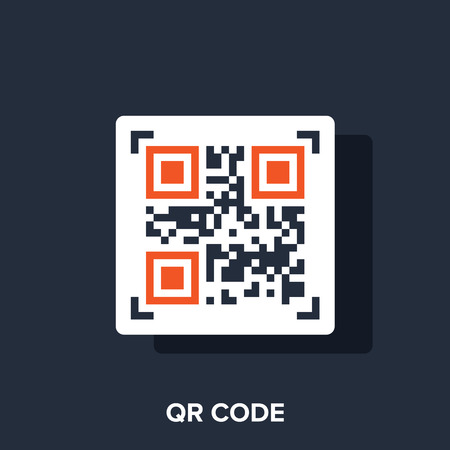 QR codeのイラスト素材