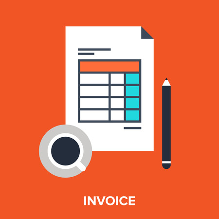 invoiceのイラスト素材