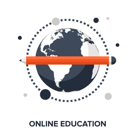 online educationのイラスト素材
