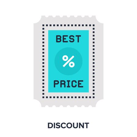 Vector illustration of discount flat design concept.のイラスト素材
