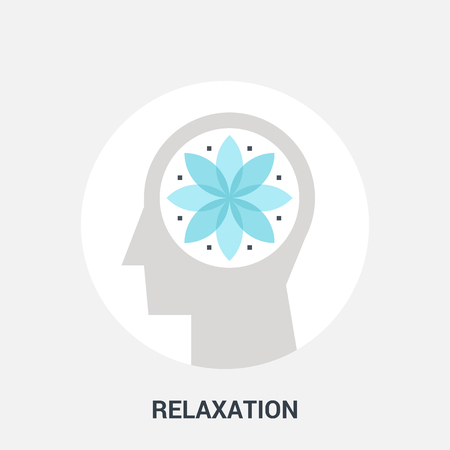 Abstract vector illustration of relaxation icon conceptのイラスト素材