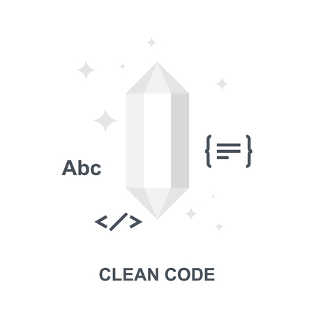 Clean Code icon conceptのイラスト素材