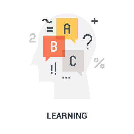 learning icon conceptのイラスト素材