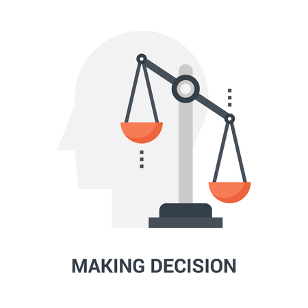 making decision icon conceptのイラスト素材
