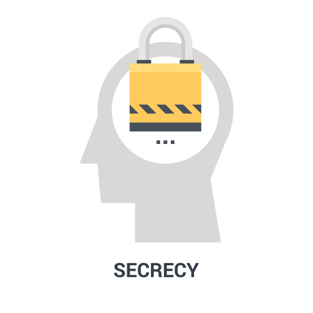 secrecy icon conceptの写真素材