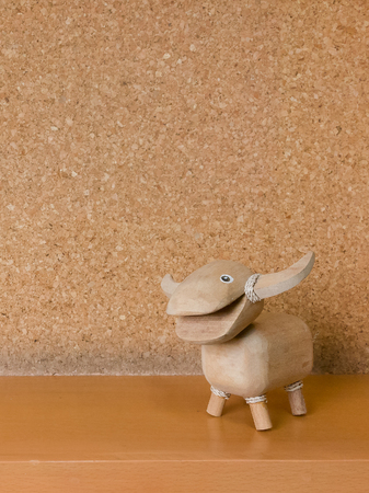 Wooden Buffalo doll thail styleの写真素材