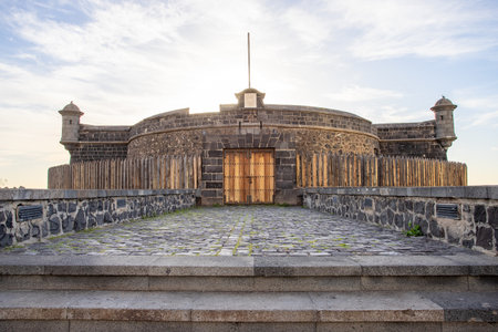 TENERIFE, SPAIN - December 24, 2019: The Castle of St John the Baptist in Santa Cruz de Tenerife , Canary Islands, Spain.のeditorial素材