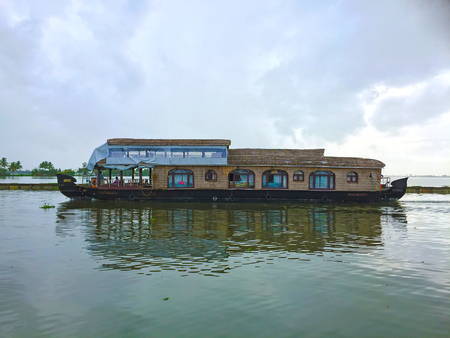 One night on boat in Kerala. It has 4 AC rooms with all aminities. Great place for tourists.のeditorial素材