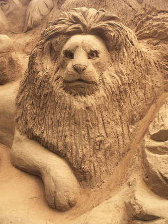 Sand art in indiaの写真素材