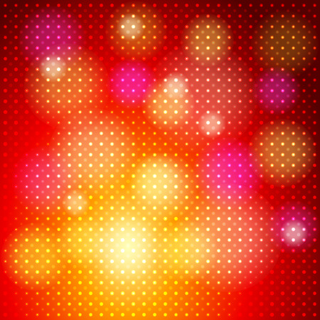 Bright abstract red and orange background with small luminous pointsのイラスト素材
