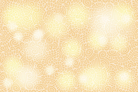 Bright abstract background with decorative swirls and light circlesのイラスト素材