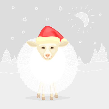 Funny New yearのイラスト素材