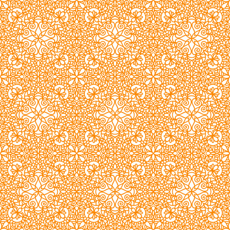 Seamless bicolor pattern with floral motifsのイラスト素材