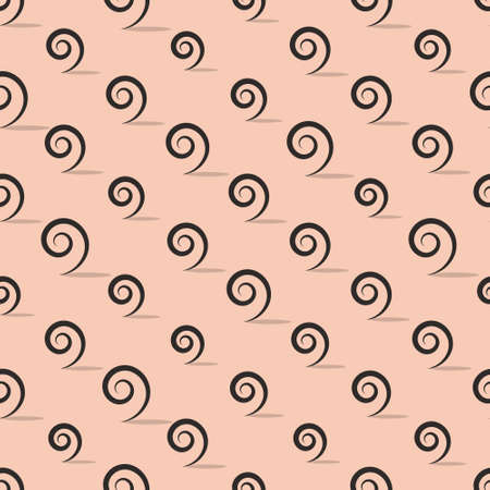 Seamless pattern from curly hair on light skin, unshaven body part background. Concept of naturalness, body positive, fashion and beauty trendsのイラスト素材