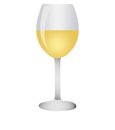 Realistic glass on white background. Vector illustrationのイラスト素材