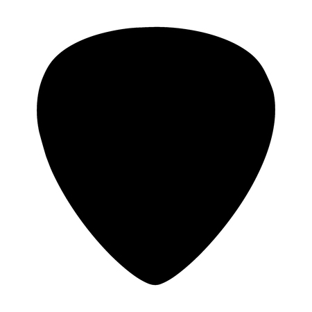 Guitar pick vector icon isolated on white background.のイラスト素材