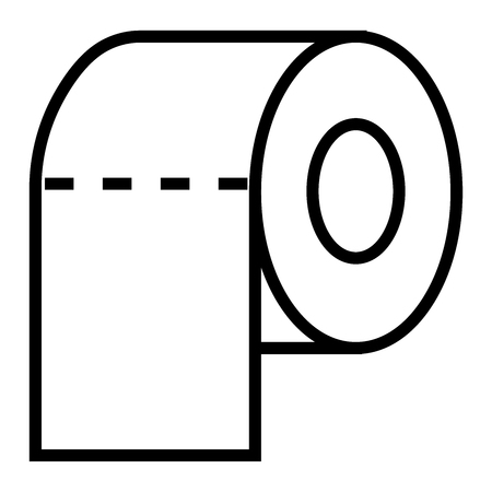 Icon toilet paper graphic design single icon vector illustrationのイラスト素材