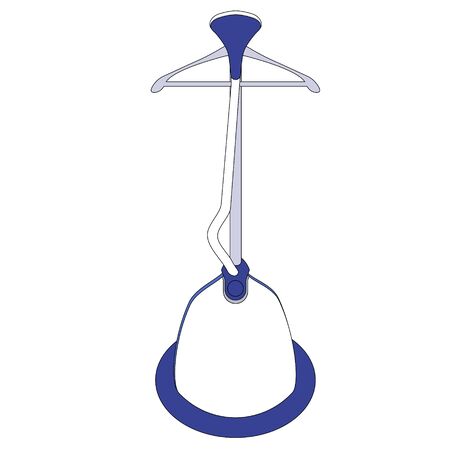 Clothes steamer on a white backgroundのイラスト素材