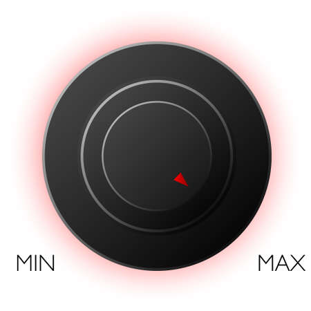 Vector black UI volume control buttonのイラスト素材