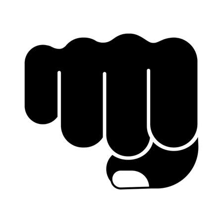 Fist pictogram vector illustration.のイラスト素材